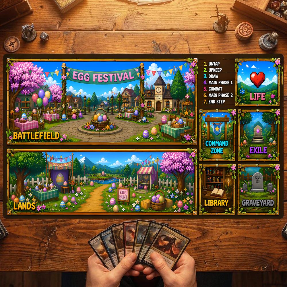 Farming Zone - Magic Card Playmat TCG Playmat Spring