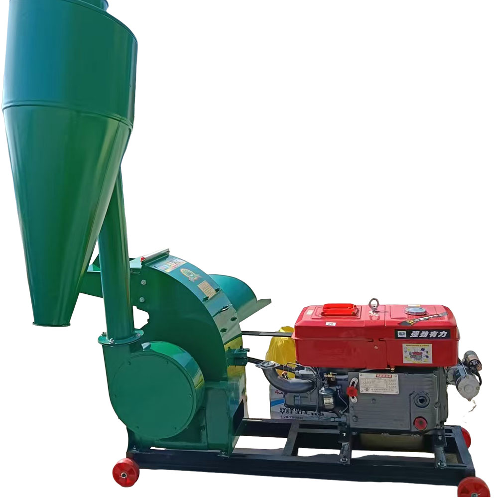 Grain Mill Grinder - Mobile Cyclone Hammer Mill Animal Feed