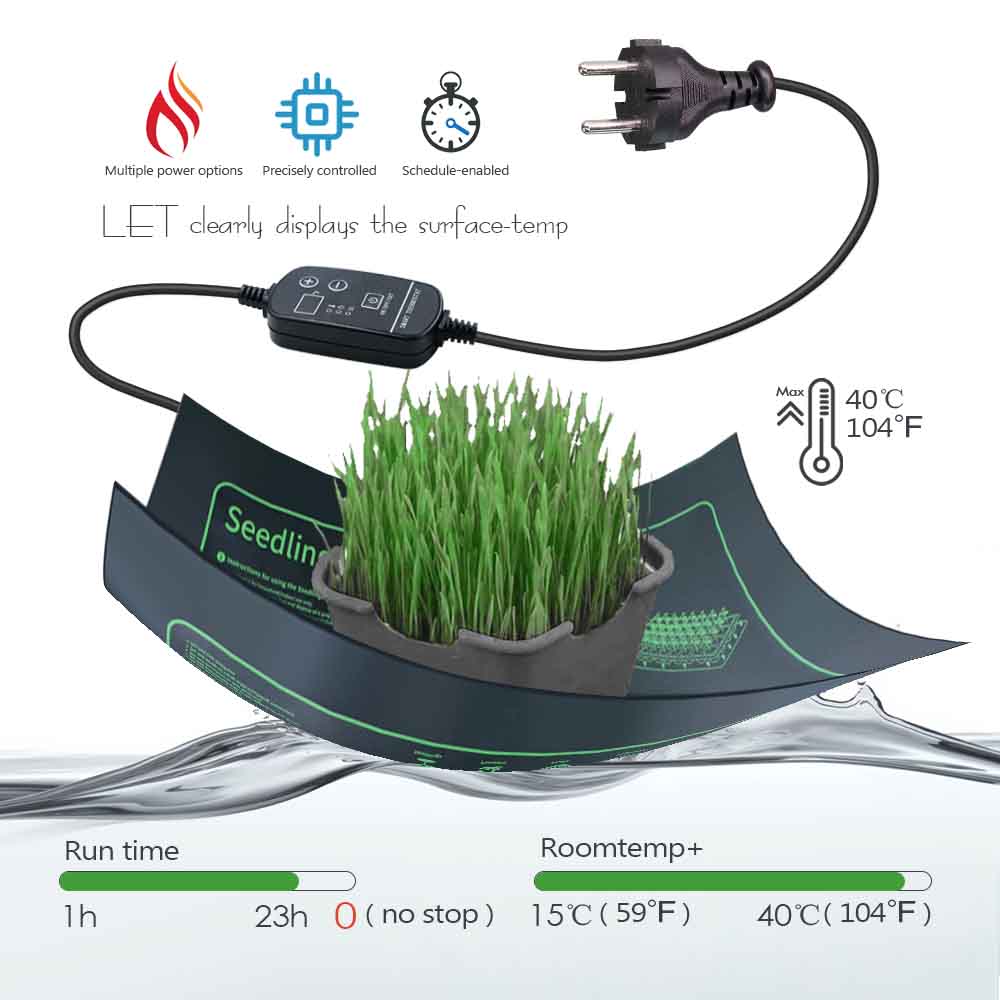 7-100W Plants Heating Pad with - Seedling Heat Mat recension och pris
