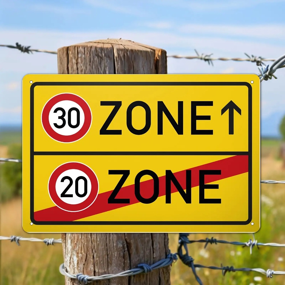 Tin Sign - 30 20 Speed Limit Z - Farming Zone recension och pris